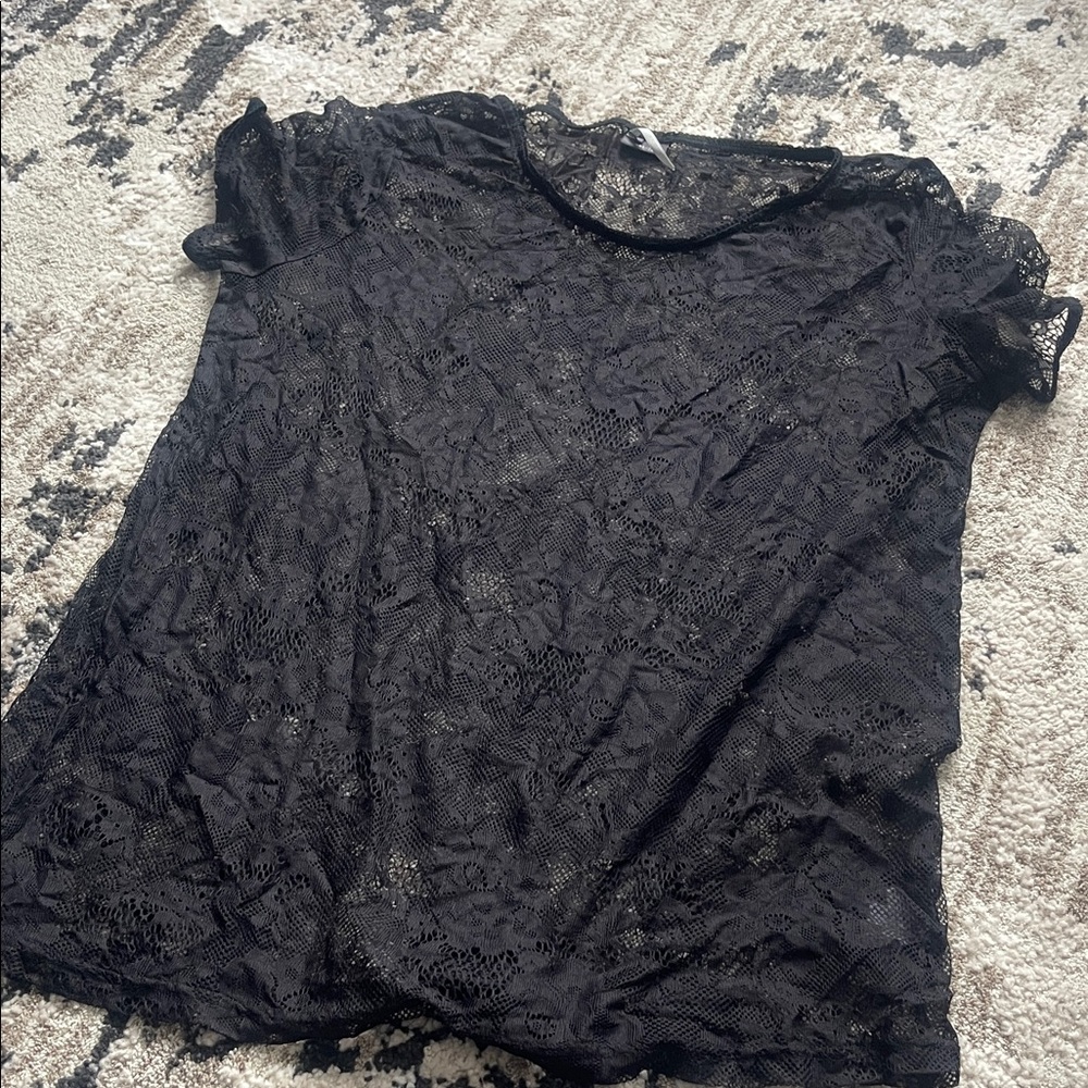 Elegant Black Lace Top